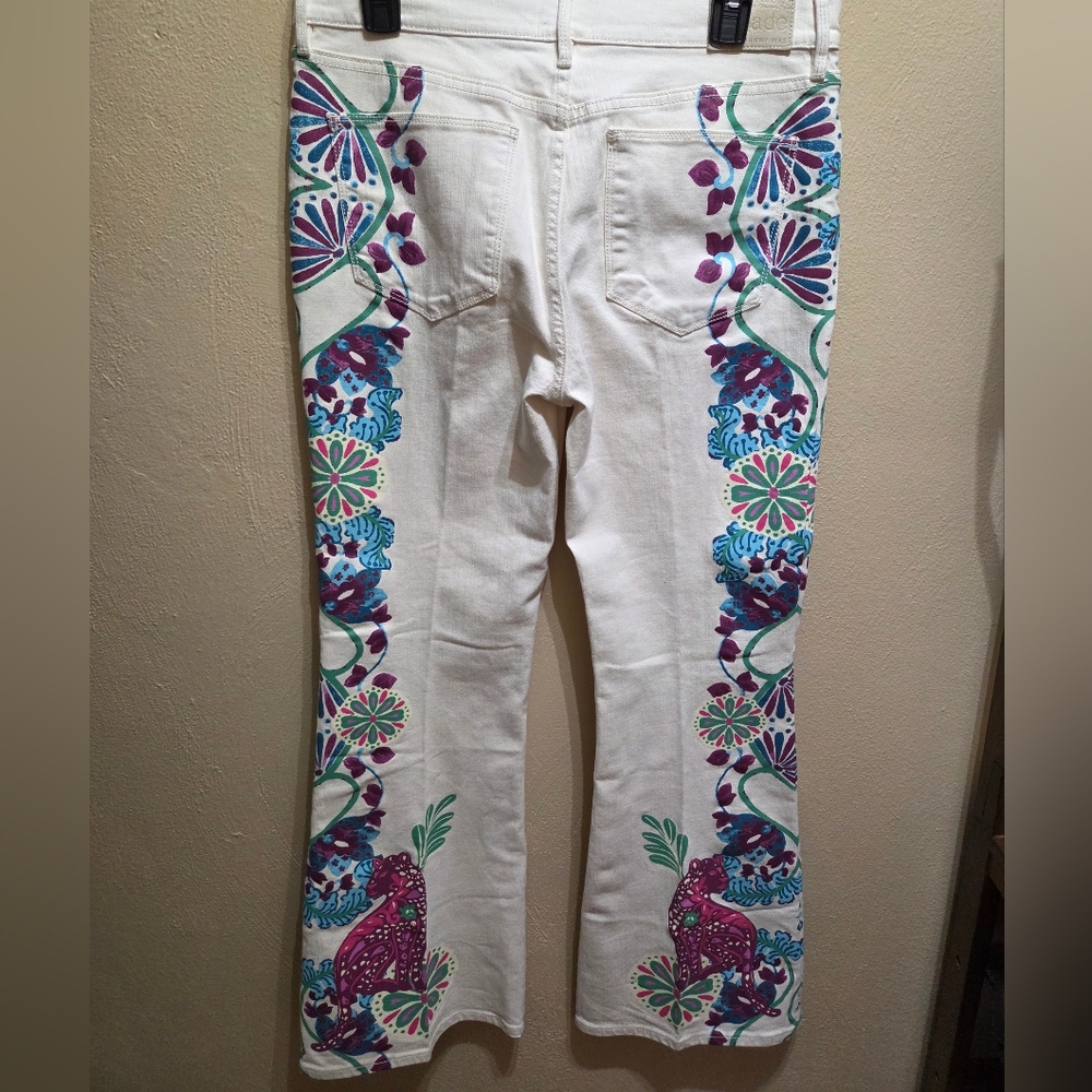Johnny Was Jade The Flare Jean Leilana Size 29 - Picture 8 of 11